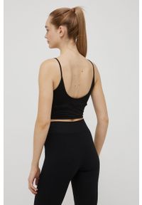 Calvin Klein Underwear top damski kolor czarny. Kolor: czarny. Długość rękawa: na ramiączkach
