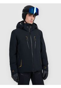 4f - 4F Kurtka narciarska membrana Dermizax 20000 z systemem RECCO męska - czarna XL. Kolor: czarny. Materiał: materiał. Długość: długie. Sezon: zima #1