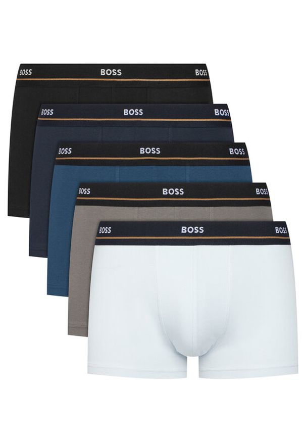 BOSS Komplet 5 par bokserek Essential 50531660 Kolorowy. Materiał: bawełna. Wzór: kolorowy