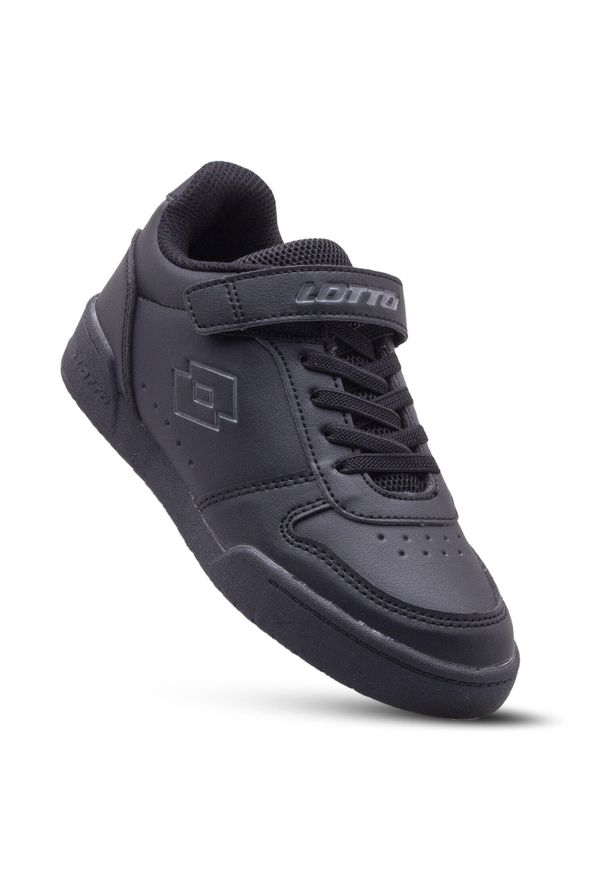 Buty sportowe dziecięce LOTTO TITANIS OC K sneakersy. Kolor: czarny. Sport: turystyka piesza
