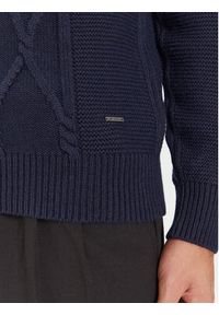 JOOP! Golf 17 JK-17Liono 30047360 Granatowy Modern Fit. Typ kołnierza: golf. Kolor: niebieski. Materiał: wełna, wiskoza #4