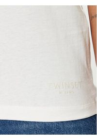 TwinSet - TWINSET T-Shirt 241TT2411 Biały Regular Fit. Kolor: biały. Materiał: bawełna #4