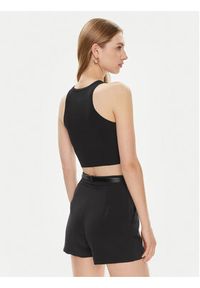 Elisabetta Franchi Top TK-06B-42E2 Czarny Slim Fit. Kolor: czarny. Materiał: wiskoza, syntetyk #5