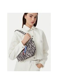 Torebka Tommy Jeans. Kolor: biały. Wzór: motyw zwierzęcy #1