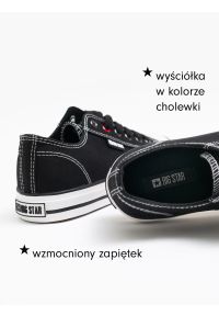 Big-Star - Trampki męskie niskie czarne JJ174601 906. Zapięcie: sznurówki. Kolor: czarny. Materiał: materiał, guma, żakard #5