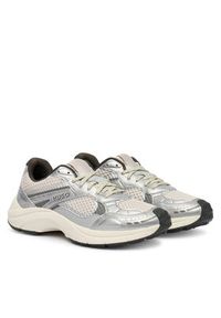 Hugo - HUGO Sneakersy GO2 50558025 Srebrny. Kolor: srebrny. Materiał: materiał #3