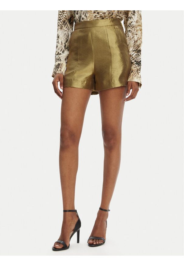 Marciano Guess Szorty materiałowe 5GGD24 7312A Złoty Regular Fit. Kolor: złoty. Materiał: wiskoza