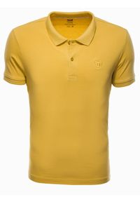 Ombre Clothing - Zestaw koszulek bawełnianych polo - mix 3-pak Z28 V4 - XXL. Typ kołnierza: polo. Kolor: zielony. Materiał: bawełna. Wzór: haft #4