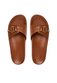 Lauren Ralph Lauren - LAUREN RALPH LAUREN Klapki 802982883001 Brązowy. Kolor: brązowy. Materiał: skóra #4