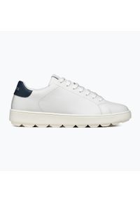 Buty damskie Geox Spherica Ecub-1. Okazja: na co dzień. Kolor: biały. Materiał: tkanina, skóra