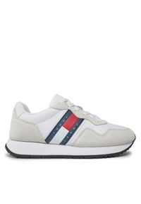 Tommy Jeans Sneakersy Tjw Eva Runner Mat Mix Ess EN0EN02510 Biały. Kolor: biały. Materiał: zamsz, skóra