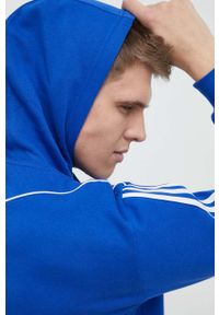 adidas Performance bluza dresowa Tiro 23 kolor niebieski z kapturem z aplikacją. Typ kołnierza: kaptur. Kolor: niebieski. Materiał: dresówka. Wzór: aplikacja #3