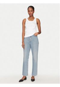 Marella Top Minorca1 2513941154 Biały Slim Fit. Kolor: biały. Materiał: bawełna #3