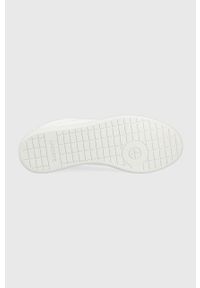 Lacoste sneakersy skórzane CARNABY EVO 0722 1 kolor biały. Nosek buta: okrągły. Zapięcie: sznurówki. Kolor: biały. Materiał: skóra. Model: Lacoste Carnaby Evo. Sport: bieganie