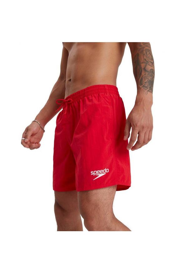 Speedo - Szorty pływackie męskie speedo essentials 16 watershort. Kolor: czerwony. Materiał: poliester. Styl: sportowy