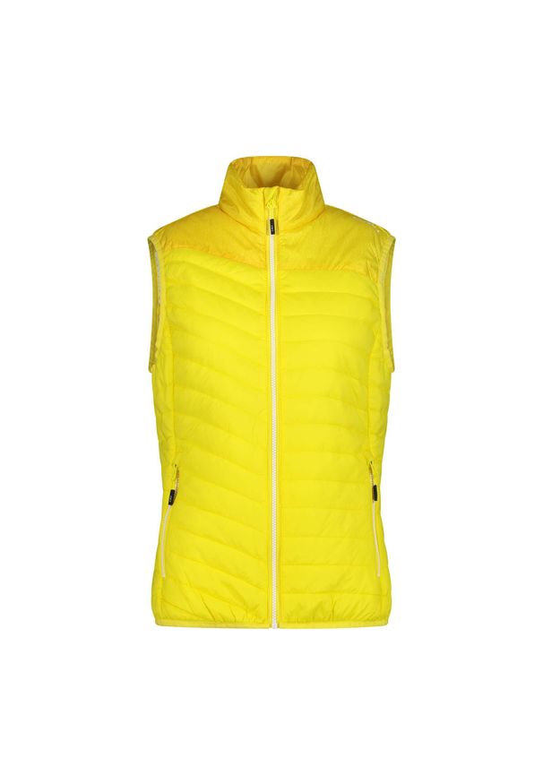 Kamizelka damska turystyczne CMP 31Z5376A. Kolor: żółty. Sport: turystyka piesza