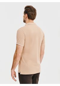 Pako Lorente - PAKO LORENTE – T-shirt polo w kolorze brązowym. Okazja: na co dzień. Typ kołnierza: polo. Kolor: brązowy, beżowy, różowy. Materiał: bawełna. Styl: casual #4