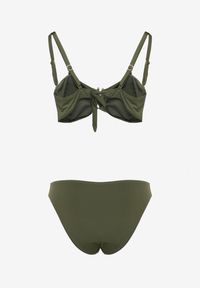 Renee - Ciemnozielone Bikini Dwuczęściowe Biustonosz z Metaliczną Wstawką i Majtki Elastyczne Adrastea. Kolor: zielony #3