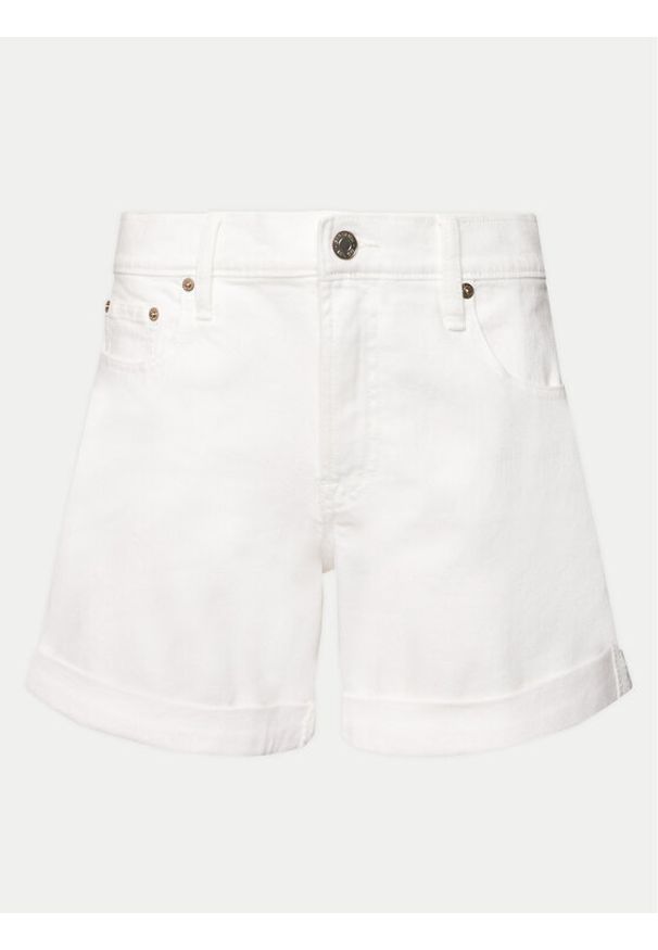 GAP - Gap Szorty jeansowe 607134-00 Biały Slim Fit. Kolor: biały. Materiał: bawełna