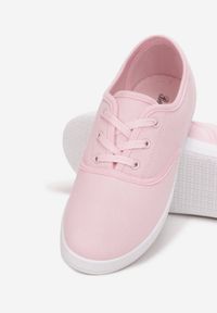 Born2be - Różowe Tenisówki z Krótkim Sznurowaniem Aimena. Kolor: różowy #4