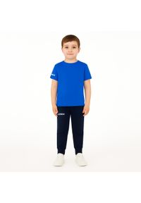 LEGEA - Komplet dresowy dla chłopca ARIA JR. Okazja: na uczelnię. Kolor: niebieski. Materiał: dresówka. Długość: krótkie. Styl: sportowy #1