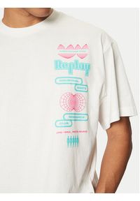 Replay T-Shirt M6880 .000.2660 Biały Loose Fit. Kolor: biały. Materiał: bawełna #3