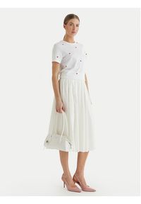 only - ONLY T-Shirt Ketty 15288473 Biały Regular Fit. Kolor: biały. Materiał: bawełna #5