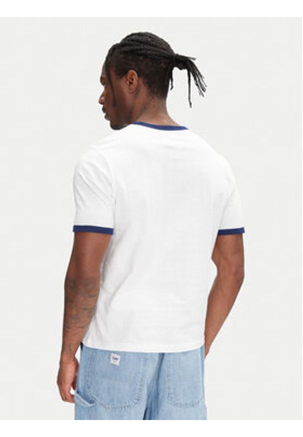 Jack & Jones - Jack&Jones T-Shirt Ringer 12277262 Biały Regular Fit. Kolor: biały. Materiał: bawełna