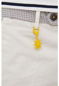 MANUEL RITZ - Manuel Ritz spodnie męskie kolor beżowy w fasonie chinos. Kolor: beżowy. Materiał: tkanina