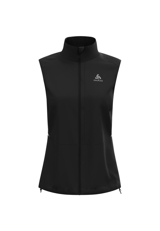 Odlo - Kamizelka damska ODLO Zeroweight Warm Vest. Kolor: czarny. Długość rękawa: bez rękawów. Sport: bieganie