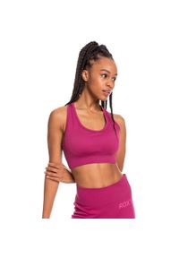 Top sportowy damski Roxy Time to Pretend. Kolor: fioletowy. Materiał: nylon, elastan #1