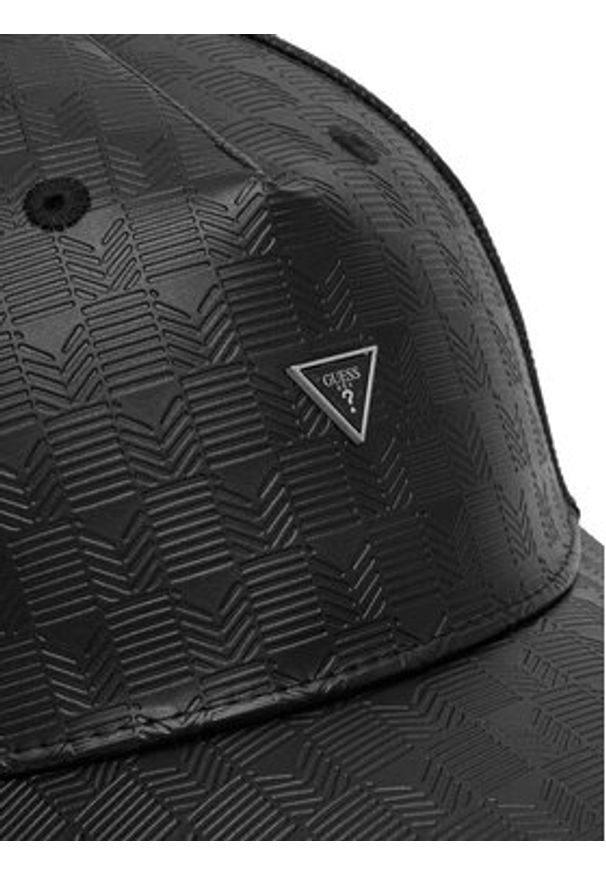Guess Czapka z daszkiem AM9494 POL01 Czarny. Kolor: czarny. Materiał: skóra