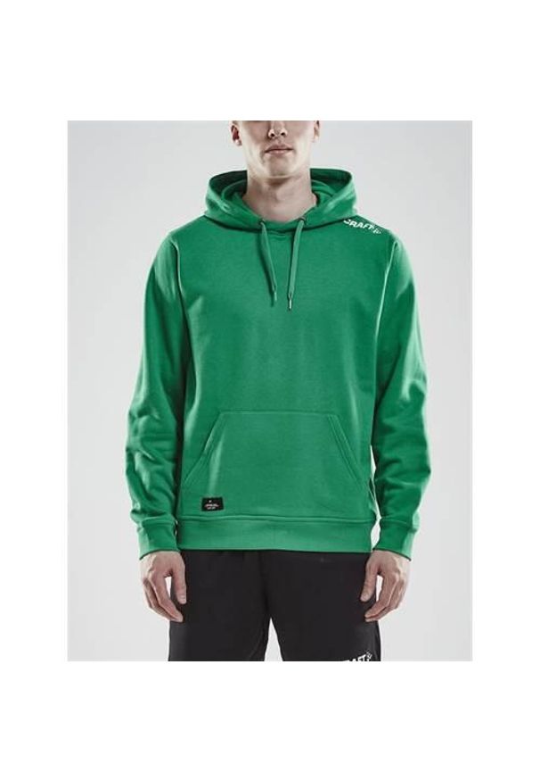 Bluza sportowa męska Craft Community. Typ kołnierza: kaptur. Kolor: zielony. Sport: fitness