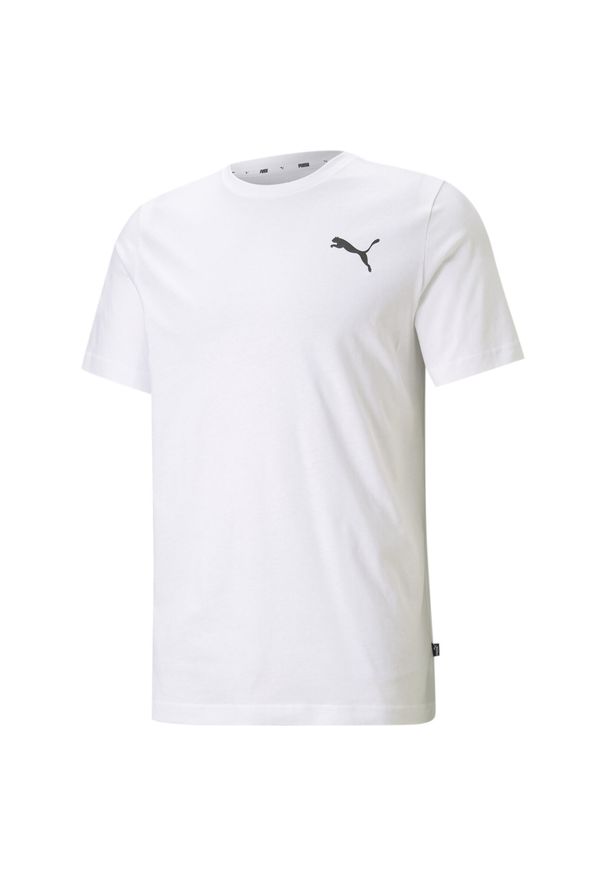 Koszulka sportowa męska Puma ESS Small Logo Tee. Kolor: biały. Długość rękawa: krótki rękaw. Długość: krótkie