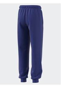 Adidas - adidas Spodnie dresowe Essentials Regular Fit Big Logo Cotton Joggers IJ6301 Niebieski Regular Fit. Kolor: niebieski. Materiał: bawełna #2
