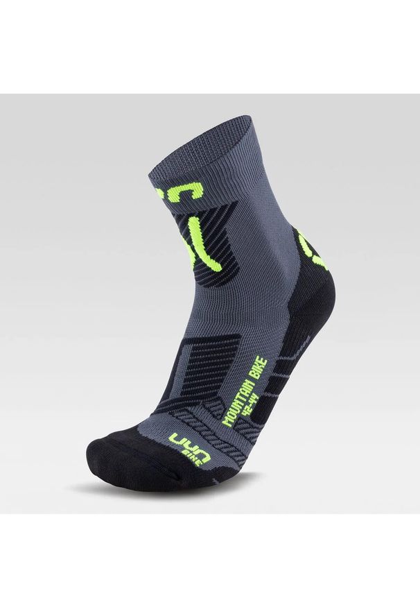 UYN - Skarpety rowerowe MAN CYCLING MTB SOCKS r.39-41. Kolor: czarny, szary, żółty, wielokolorowy. Sport: kolarstwo