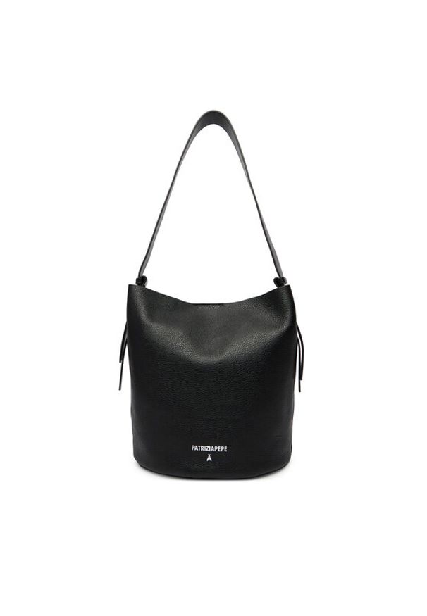 Patrizia Pepe Torebka 8B0287/L148-K103 Czarny. Kolor: czarny. Materiał: skórzane