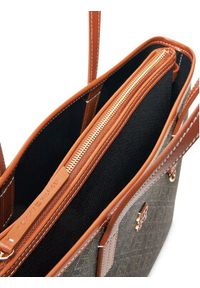 TOMMY HILFIGER - Tommy Hilfiger Torebka Th Monoplay Leather Mini Tote AW0AW17415 Czarny. Kolor: czarny. Materiał: skórzane #5