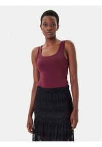 only - ONLY Top Lea 15278090 Fioletowy Regular Fit. Kolor: fioletowy. Materiał: syntetyk