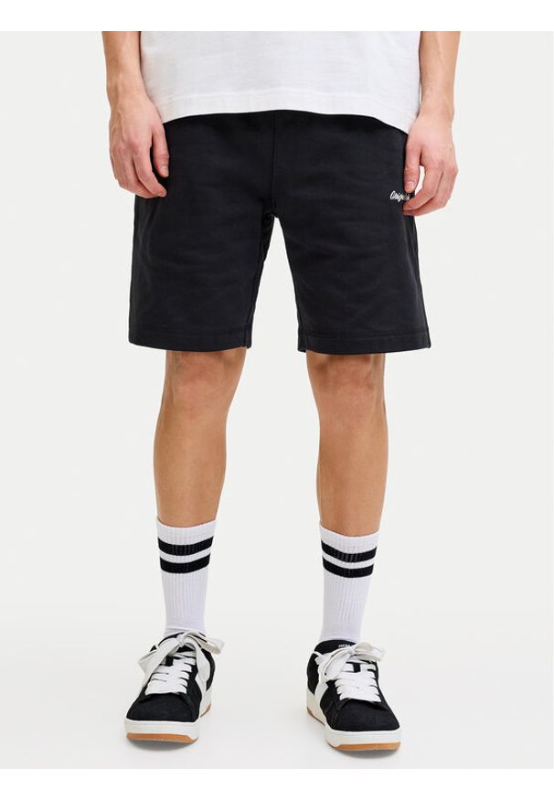 Jack & Jones Szorty sportowe Karl Norrebro 12292565 Czarny Regular Fit. Kolor: czarny. Materiał: bawełna. Styl: sportowy