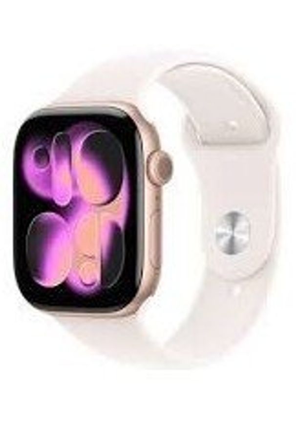 APPLE - Smartwatch Apple Watch 11 GPS 46mm Rose Gold Alu Sport Band M/L Różowy (MEV74WF/A). Rodzaj zegarka: smartwatch. Kolor: różowy. Styl: sportowy