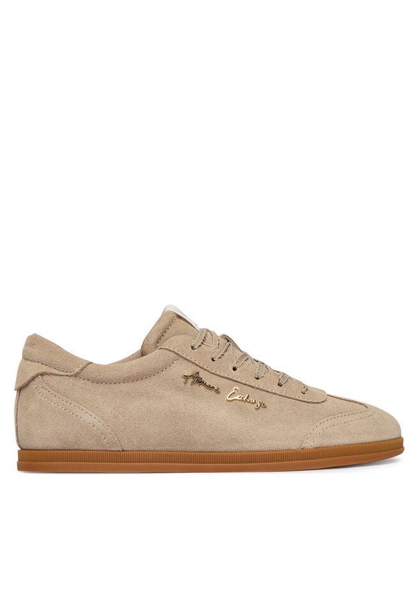 Sneakersy Armani Exchange. Kolor: beżowy