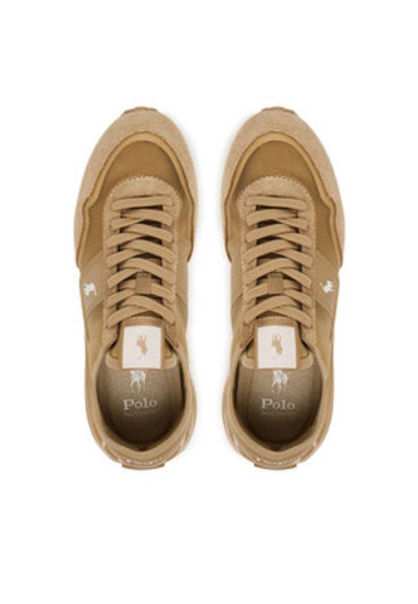 Polo Ralph Lauren Sneakersy 804P04916002 Brązowy. Kolor: brązowy. Materiał: skóra, zamsz