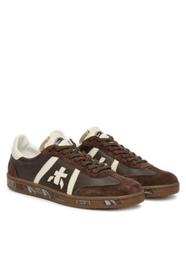 Premiata Sneakersy Bonnie Var 7670 Brązowy. Kolor: brązowy. Materiał: zamsz, skóra