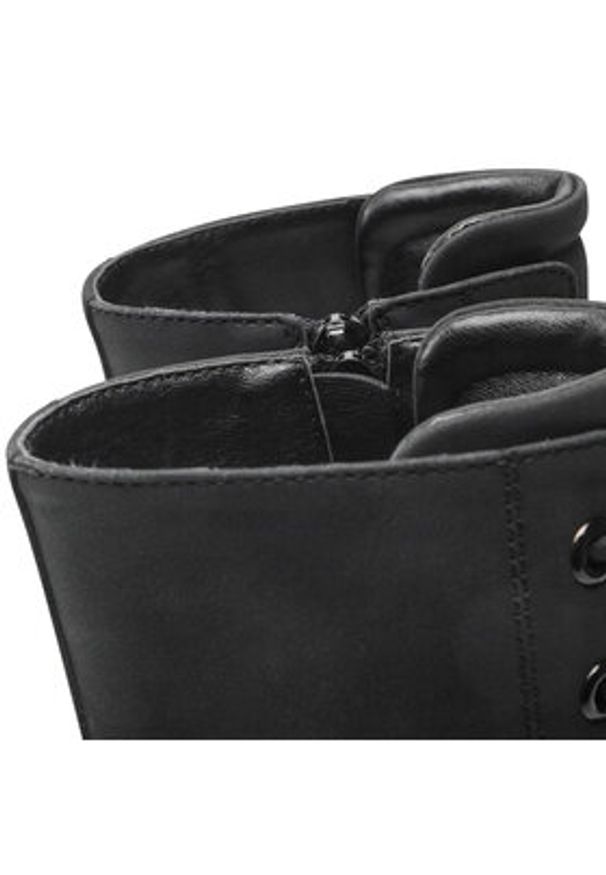 Clara Barson Trapery WS5600-09 Czarny. Kolor: czarny. Materiał: skóra