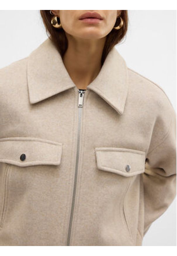 Vero Moda Kurtka przejściowa Fortune 10321977 Beżowy Regular Fit. Kolor: beżowy. Materiał: syntetyk