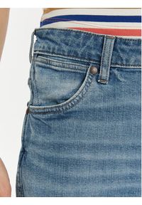 Wrangler Szorty jeansowe 112351036 Niebieski Boyfriend Fit. Kolor: niebieski. Materiał: bawełna