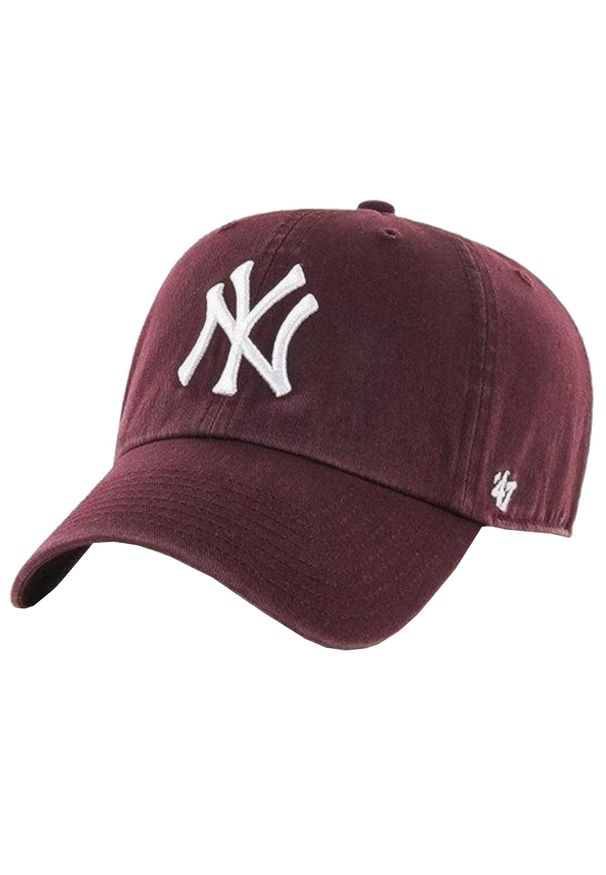 Męska czapka z daszkiem 47 Brand New York Yankees Clean Up Cap. Kolor: czerwony. Materiał: bawełna