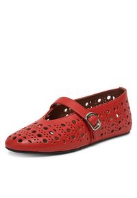 Badura Baleriny ELAN-SLT24067P-55 Czerwony. Kolor: czerwony. Materiał: skóra #8