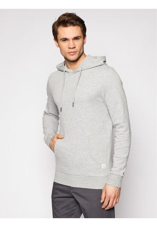 Jack & Jones - Jack&Jones Bluza Basic 12182537 Szary Regular Fit. Kolor: szary. Materiał: bawełna